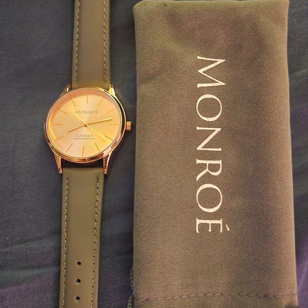 Monroé - SOLÉROSE  wrist watch. $105 retail Brand New